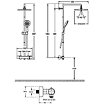 Душевая система Jacob Delafon Atom E36125-CP термостат хром