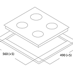 Варочная поверхность Oasis P-GEB черный