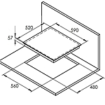Варочная поверхность Monsher MHI 6112 индукционная черный