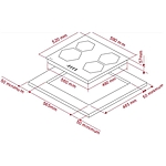 Варочная поверхность Monsher MHI 6101 индукционная черный