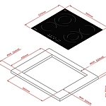 Варочная поверхность Monsher MHE 6022 черный
