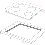 Варочная поверхность Monsher MHE 6003 черный