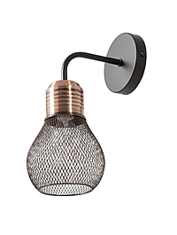 Бра GLB-IL-86995-1W, 1хE14, 60Вт, чёрный/медный