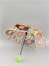 Зонт прозрачный купол d=76см, Чебурашка