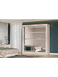 Шкаф-купе с зеркалом ШКП3 Макс, 2000х600х2200, Кашемир