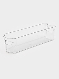 Контейнер для холодильника, 37.5×10.5×9.5 см, пластик, прозрачный