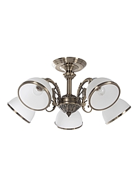 Люстра ЭкономСвет 13060/5AB, 5×40 Вт, E27, 60×60×30 см, бронза