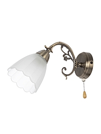 Бра 4671/1wAB, 1х40Вт, E27, 30х10х18 см, цвет бронза