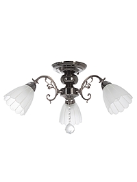 Люстра 4671/3AN, 3х40Вт, E27, 55х55х33 см, цвет черный хром