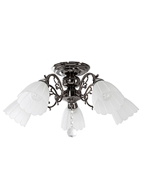 Люстра 4671/5AN, 5х40Вт, E27, 55х55х33 см, цвет черный хром