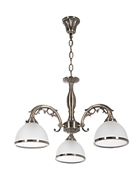 Люстра 72702/3A, 3х40Вт, E27, 56х56х32-70 см, цвет бронза