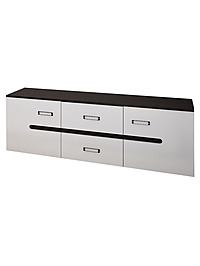 Тумба под ТВ 1600 Вегас, 1600х420х543, Венге/Белая эмаль МДФ