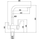 Смеситель для кухни Fmark FS1362H под фильтр черный