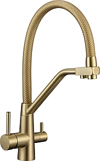 Смеситель для кухни Fmark FS0662-XC07 под фильтр золото