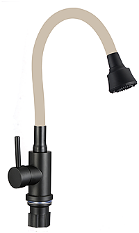 Смеситель для кухни Fmark FS8288H-12 гибкий излив бежевый
