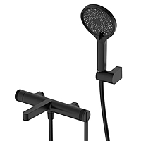 Смеситель для ванны DQ Bonn DA1703205 короткий излив черный