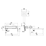 Смеситель для ванны Fmark FS8724-22HB розовое золото