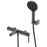 Смеситель для ванны DQ Bonn DA1703206 короткий излив графит