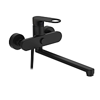 Смеситель для ванны D-Lin D147377-A длинный излив черный 