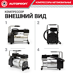 Компрессор автомобильный Autoprofi AK-580 с сумкой