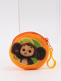 Кошелек детский плюшевый «Чебурашка» 9×9×1