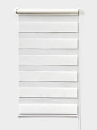 Штора рулонная 50×160 см «День и Ночь», по полотну 46×160 см, белая