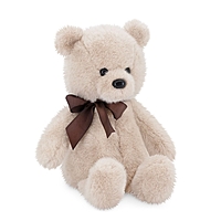 Мягкая игрушка «Медвежонок Тёпа с шоколадным бантом», бежевый, 33 см