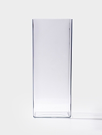 Ваза «Альваро» геометрия, 30×12 см, пластик, прозрачная