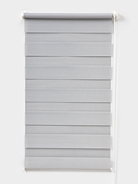 Штора рулонная 50×160 см «День и Ночь», по полотну 46×160 см, цвет стальной