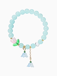 Браслет "Тюльпанчик" шар №8, цвет голубой