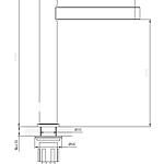 Смеситель для раковины DQ Bonn DA1702001 высокий хром