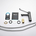 Смеситель для раковины Belz B10019-3 локтевой оруж. сталь