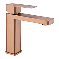 Смеситель для раковины Fmark FS8701HB розовое золото