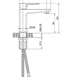 Смеситель для раковины OLIVE'S NAVARRA 25100NR хром
