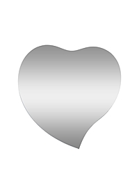Зеркало настенное "Сердце",  46х46 см