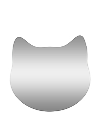 Зеркало настенное "Котик", 54х52 см