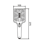 Лейка для душа Belz BS02 хром 3 режима