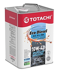 Масло моторное Totachi Eco Diesel 10W-40 CK-4/SN 6 л п/синт.