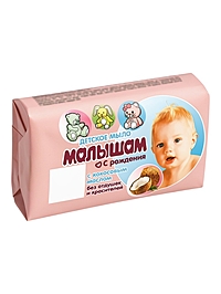 Мыло туалетное Малышам с кокосовым маслом, 90 г