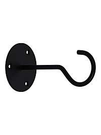 Кронштейн для кашпо с цветами «Крючок», металлический, чёрный