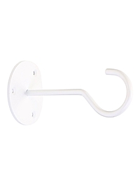 Кронштейн для кашпо с цветами «Крючок», металлический, белый