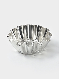 Форма для выпечки ромовой бабы, d=12.2 см, жесть, серебрситая