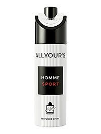 Дезодорант парфюмированный Milestone ALL YOUR'S HOMME SPORT мужской, 200 мл