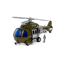 Вертолёт военный "Импульс", инерционный, со светом и звуком 61830