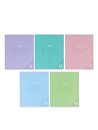 Компл тетр из 10шт 12л кл КПК "Пастель", обл мел карт, блок ОФСЕТ, 5 видов 10991545