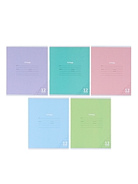 Компл тетр из 10шт 12л кос лин КПК "Пастель", обл мел карт, блок ОФСЕТ, 5 видов 10991549