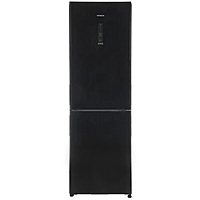 Холодильник Hitachi R-BG 410 PUC6X GBK черный стекло