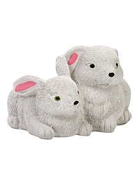 Декоративное кашпо для цветов «Кролики», 50 мл, 12×10×8 см, гипс