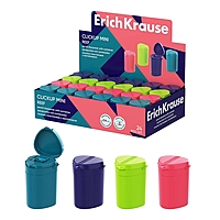 Точилка ErichKrause ClickUp Mini Reef, 1 отверстие, с контейнером, МИКС