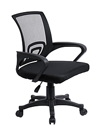 Кресло оператора, сетка черное